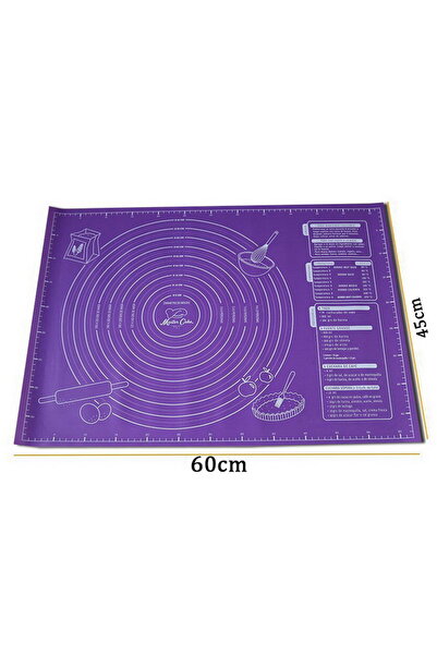 Choice Purple 60x45 60/50/40cm Silicone Pad Baking Mat Sheet Kneading Dough M...