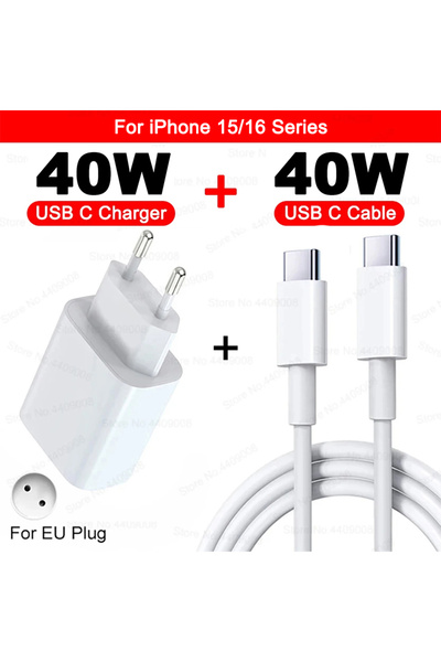 Choice EU 40W (15-16 Serie) 40W For iPhone Charger USB Type C Fast Charger Fo...