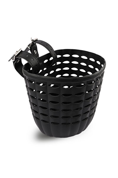 Choice Leather buckle black Children's Plastic Bike Basket with Installation ...