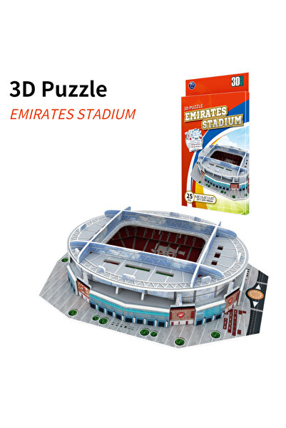 Choice10 Emirates Stadium DIY Paper 3D Soccer Stadium Puzzle Construction Puz...
