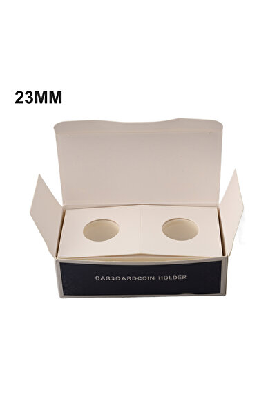 Choice 23mm 1 Set Coin Storage Stamp Holder Square Cardboard Case Coin Album ...