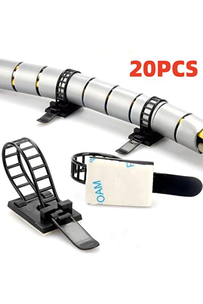 Choice7 10PCS-Black-Small 10/20PCS Cable Tie Wire Management Clips Cable Orga...