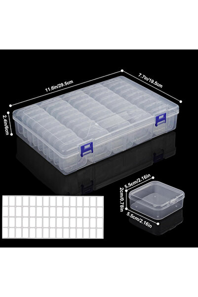 Choice8 45 Grids 4/10/12/14/15/30/48 Grid Diamond Painting Storage Box,Nail A...