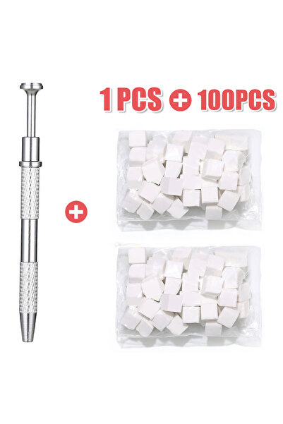 DUTRIEUX Clip and 100 Sponges 50Pcs/200Pcs Nail Art Sponge Set Manicure DIY C...