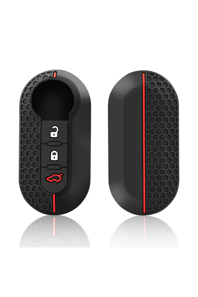Choice1 Style 1 Silicone Key Case Cover Remote Fob Shell For Fiat 500 Panda P...