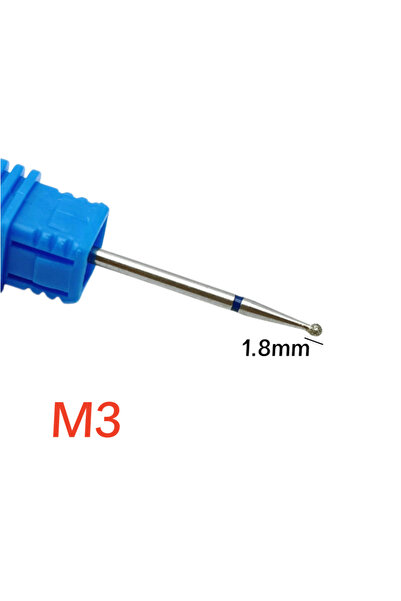 Choice4 M3 1.8 mm 1Pcs Small Ball Cuticle Clean Diamond Nail Drill Bit Profes...