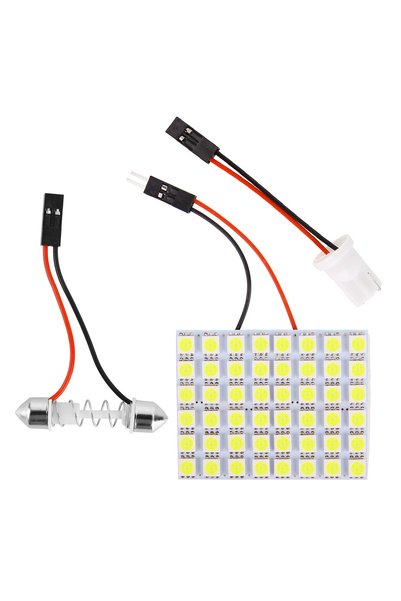 Choice1 48 LED 5050 T10 5050 3030 LED Interior Panel White Light Reading Lamp...