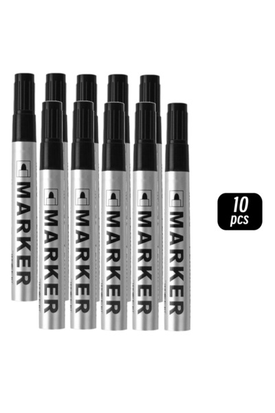 Choice4 10 black Permanent Paint Marker Pen Waterproof Black Pen for Tyre Oil...