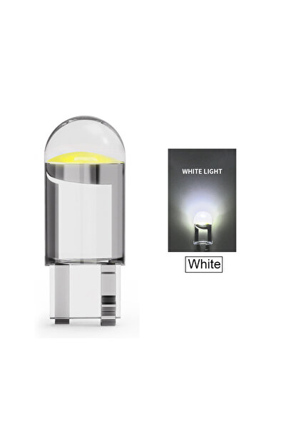 Choice 24 فولت أبيض 10 قطع مصابيح LED T10 W5W زجاجية بتقنية COB 168 194 إضاءة...