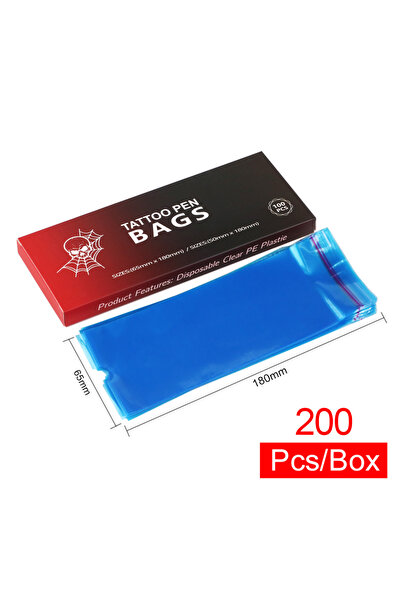 Choice 200PCS 100/200pcs Big Size Tattoo Pen Bags Tattoo Pen Machine Sleeve C...