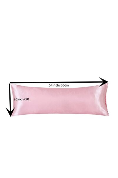 Choice3 body Pillowcase Pink Color 1pc Luxurious Satin Pillowcase for Hair an...