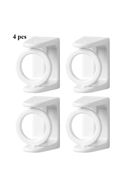 Choice3 White 4pcs 360° Rotatable Retractable Pole Fixator for Non-drilling S...