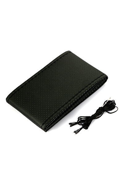 Choice black Braid On Steering Wheel Car Steering Wheel Cover With Needles an...