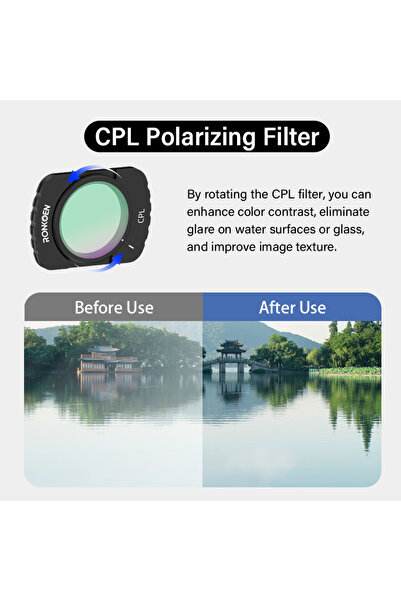 Choice CPL Filter Ronkoen Magnetic ND/CPL Filter Set For DJI OSMO Pocket 3 Cr...