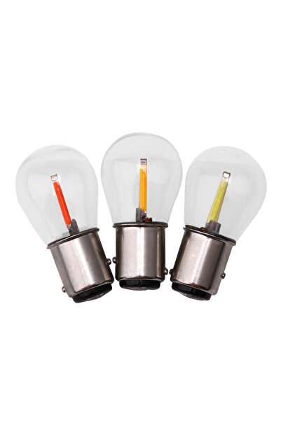 Choice3 6000K 1156 BA15S YELLOW 2PCS Modified car lights - LED filament brake...