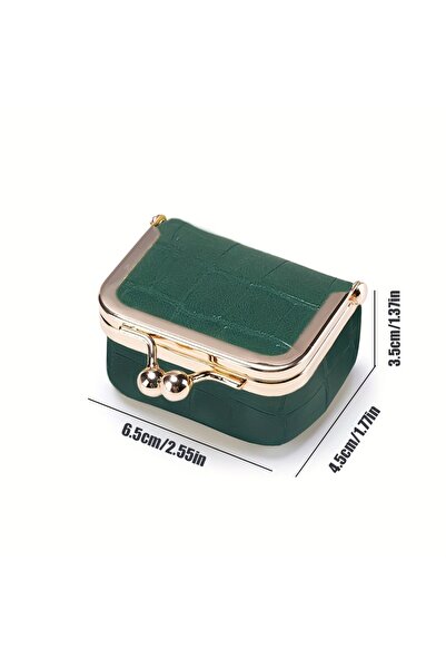 Choice6 S green New Women's Pure-Color Imitation Leather Jewelry Box, Ring, N...