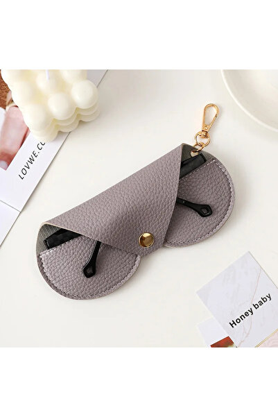 Choice Grey Cute Hanging PU Leather Sunglasses Reading Glasses Storage Bag Li...
