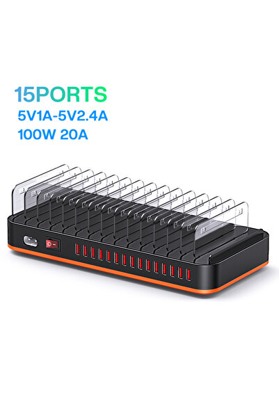 Choice EU Plug 100W 15 Ports 100W Universal 15 Ports Multi USB Fast Charger C...