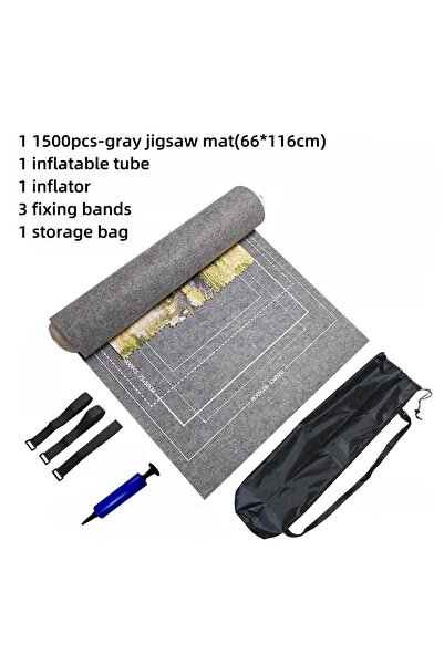 Choice 1500Pcs Set Gray MaxRenard Jigsaw Puzzle Mat Roll Up Puzzles Board for...