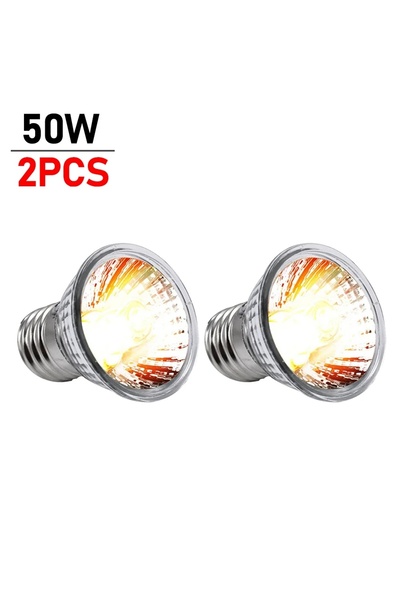 Choice7 2Pcs 50w light bulb 1/2/5/10PCS UVA +UVB Reptile Heating Light Bulb 2...