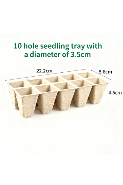 Choice5 10Pcs 10 holes 10/12Grids Cell Nursery Pots for Seedling,Starter Tray...