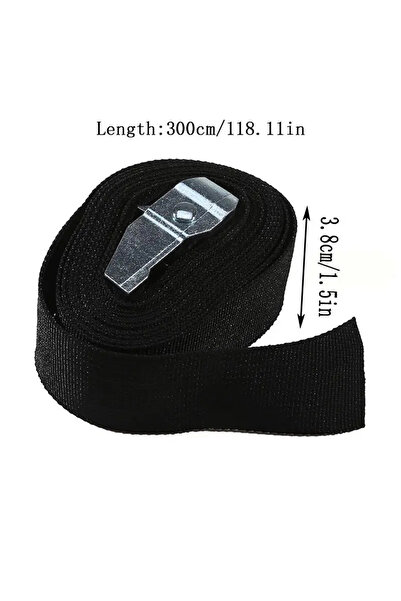 choice2 black 3.8cmx3m 1pcs Rope Strong Ratchet Belt Black Buckle Tie-Down Be...