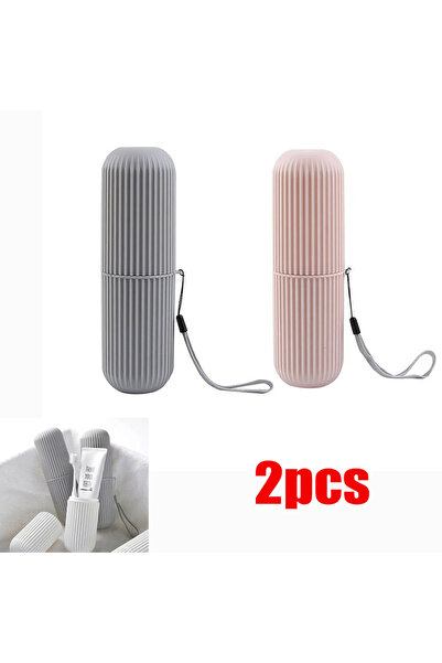 Choice Mix 2pcs 1/2pcs Portable Toothpaste Toothbrush Protect Holder Case Tra...