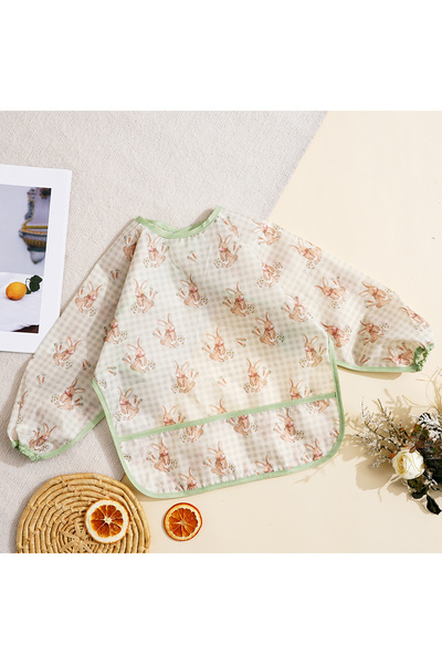 Choice26 SMT2104-CC155 Elinfant 1 قطعة مريلة بأكمام طويلة، مريلة تغذية مقاومة...