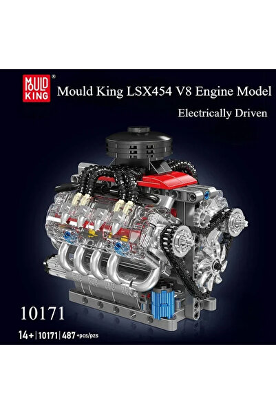 Choice no box MK10171 MOULD KING 10171 Technical Motorized LSX454 V8 Engine B...