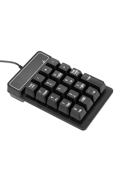 Choice black USB Wired Numeric Keypad Mechanical Feel Number Pad Keyboard 19 ...
