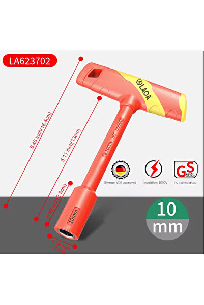 choice2 10mmLA623702 LAOA 1 Pc VERDE T-shape Socket Wrench CR-V 4-14mm Hex Ke...