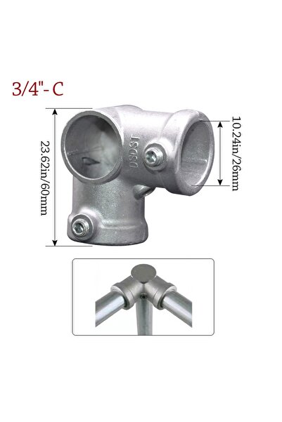 Choice4 3-4--- C New 1\2''/3\4" Pipe Fitting Connector Aluminum Alloy Steel C...