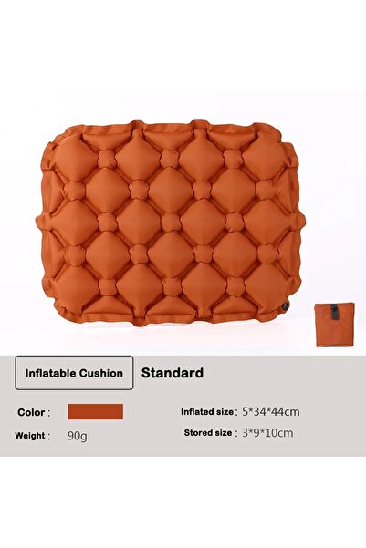 Choice Orange Portable Inflatable Seat Cushion Lightweight Travel Air Sitting...