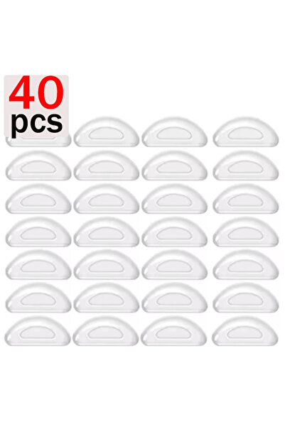 Choice5 clear-40pcs 10/60pcs Glasses Nose Pads Adhesive Silicone Nose Pads No...