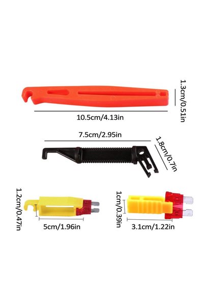 Choice As shown Fuse Puller 4Pcs Car Automobile Fuse Clip Tool Extractor Remo...