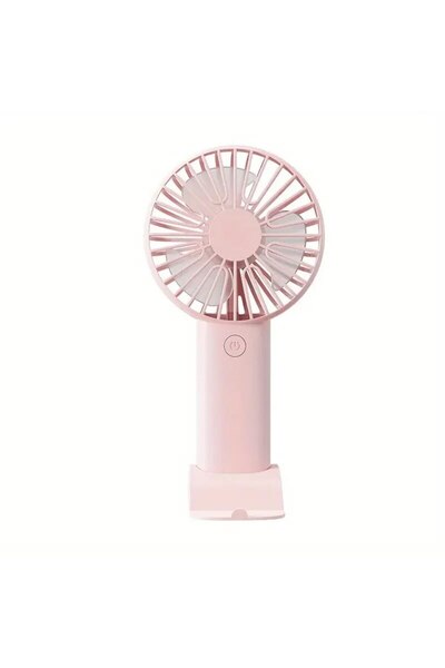 Choice Pink Mini USB Charging Handheld Fan Desktop Small Fan With Mobile Phon...