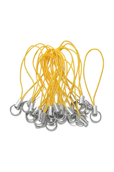 Choice23 50pcs Gold 02 20/50Pcs Polyester Cord with Double Jump Ring Lanyard ...