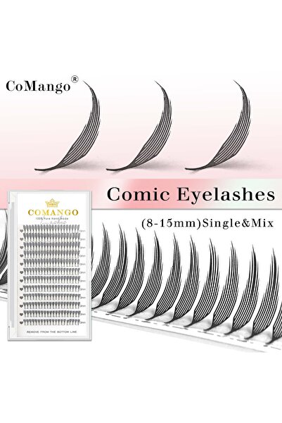 Choice5 Mix 8-15mm 0.07mm C Anime Lashes Anime Spire Easy to Graft Feather Sh...