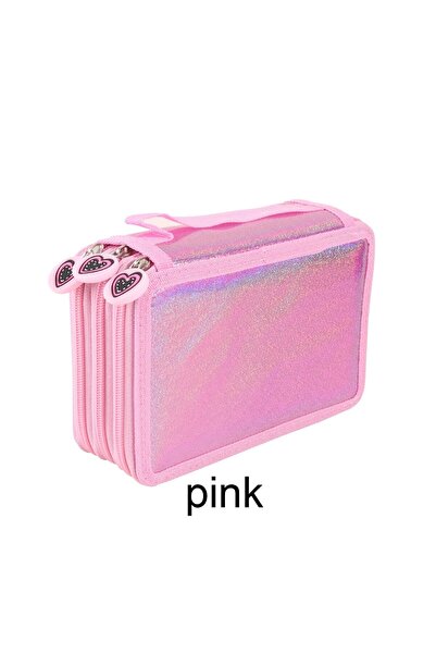 Choice BDX-1133-1 Cute Heart Shape Glossy Pencil Case,Multi-layer Separation ...