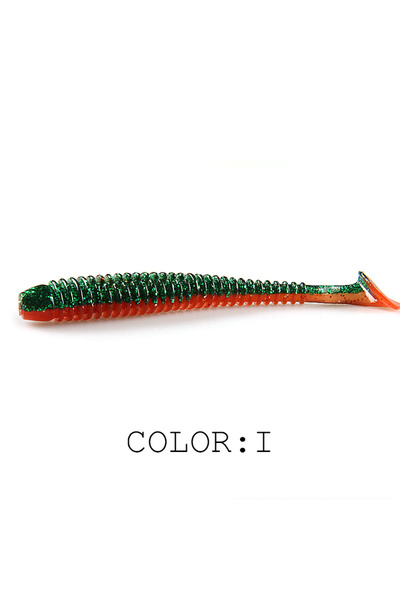 Choice 97mm 6pcs I 2023 Supercontinent Impact Ring Shad Fishing Lure Soft 20p...