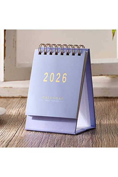 Choice XRL--PURPLE 2026 Simple Calendar Small Desk Calendar Creative Coil Cal...