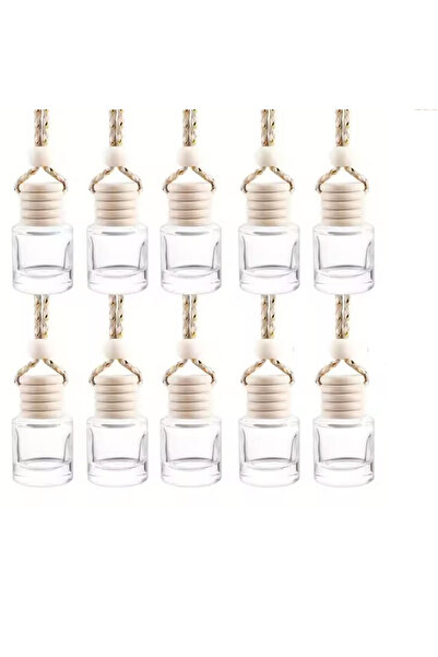 Choice1 10Pcs 5/10Pcs Flat Square Car 8ML Empty Bottles Car Diffusers for Ess...