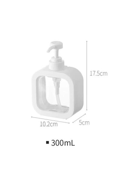 Choice1 300ml 300/500 Ml Bathroom Soap Dispenser Transparent and Visible Plas...