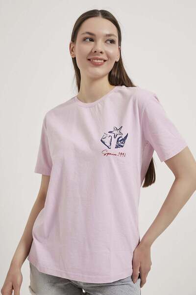 Arma Life ARMALIFE 11375 ΓΥΝΑΙΚΕΙΟ T-SHIRT ΜΕ ΛΕΠΤΟΜΕΡΕΙΑ ΣΧΕΔΙΟΥ ΚΟΧΥΛΙΩΝ ΘΑ...