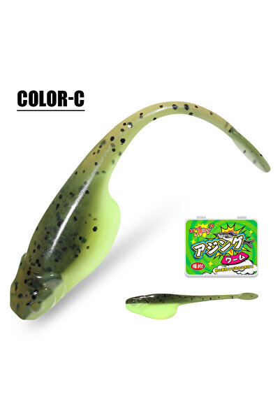 Choice6 Color-C Rosewood Crappie Minnow Shad Soft Baits 5cm Ajing Worm Fishin...
