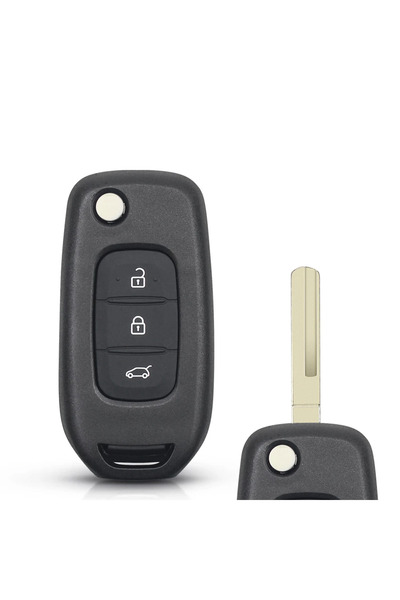 Choice غطاء مفتاح السيارة القابل للطي موديل 1 KEYYOU لسيارات رينو كويد 2023 و...