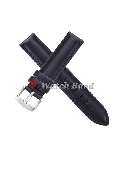 Choice 18mm Black-Silver Universal Leather Strap for DW Daniel Wellington Wat...