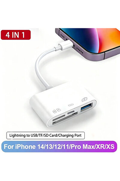 Choice5 4-in-1 iPhone 8-in-1 Universal Card Reader USB3.0 Type-C SD/TF Slots ...