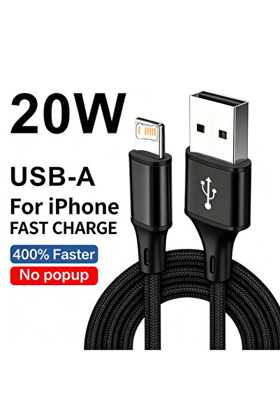 Choice 1m Black Nylon Braided Fast Charging USB Cable For iPhone 13 14 Pro Ma...