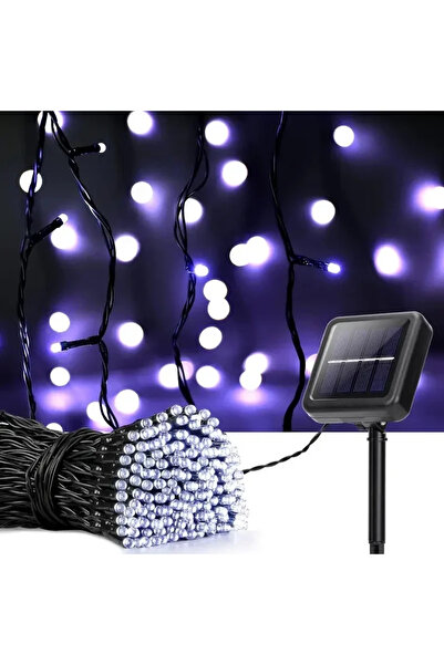 Choice 12M 100led White 5M-32M LED Solar String Lights 300LED 8 Modes Solar P...